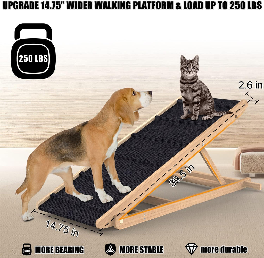 Adjustable Folding Pet Ramp with Non Slip Mat, 40" Long K82987