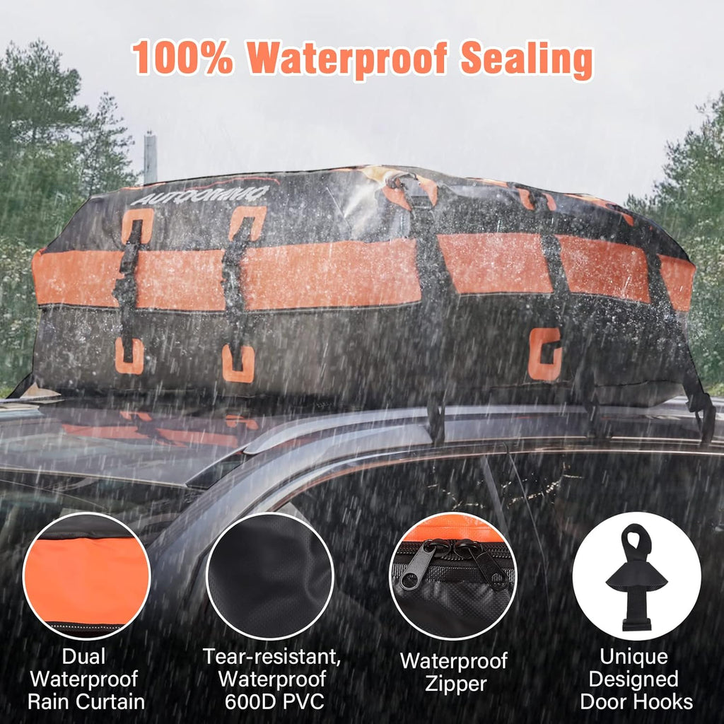 15 Cubic Feet Waterproof Rooftop Cargo Carrier Bag R2880