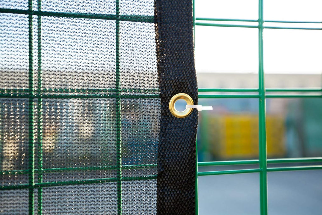 12 FT X 16 FT Heavy Duty Black Knitted Mesh Tarp with Grommets W62191