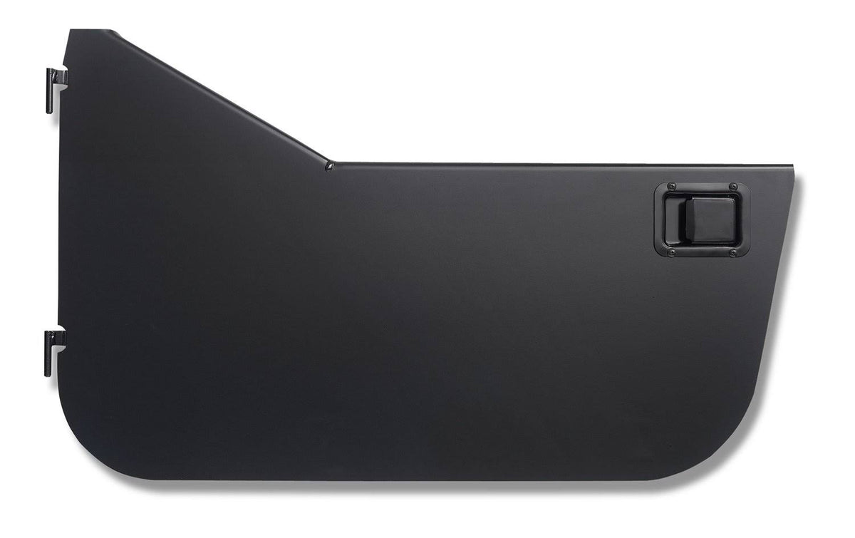 Black Steel Half Doors with Slider Paddle Handles B26815