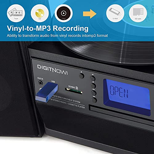 Bluetooth Record Player Turntable with Stereo Speaker A119811