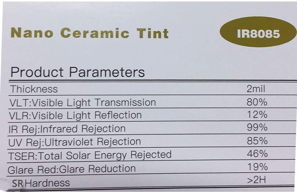 60 X33FT 80% VLT Nano Ceramic Window Film P15629
