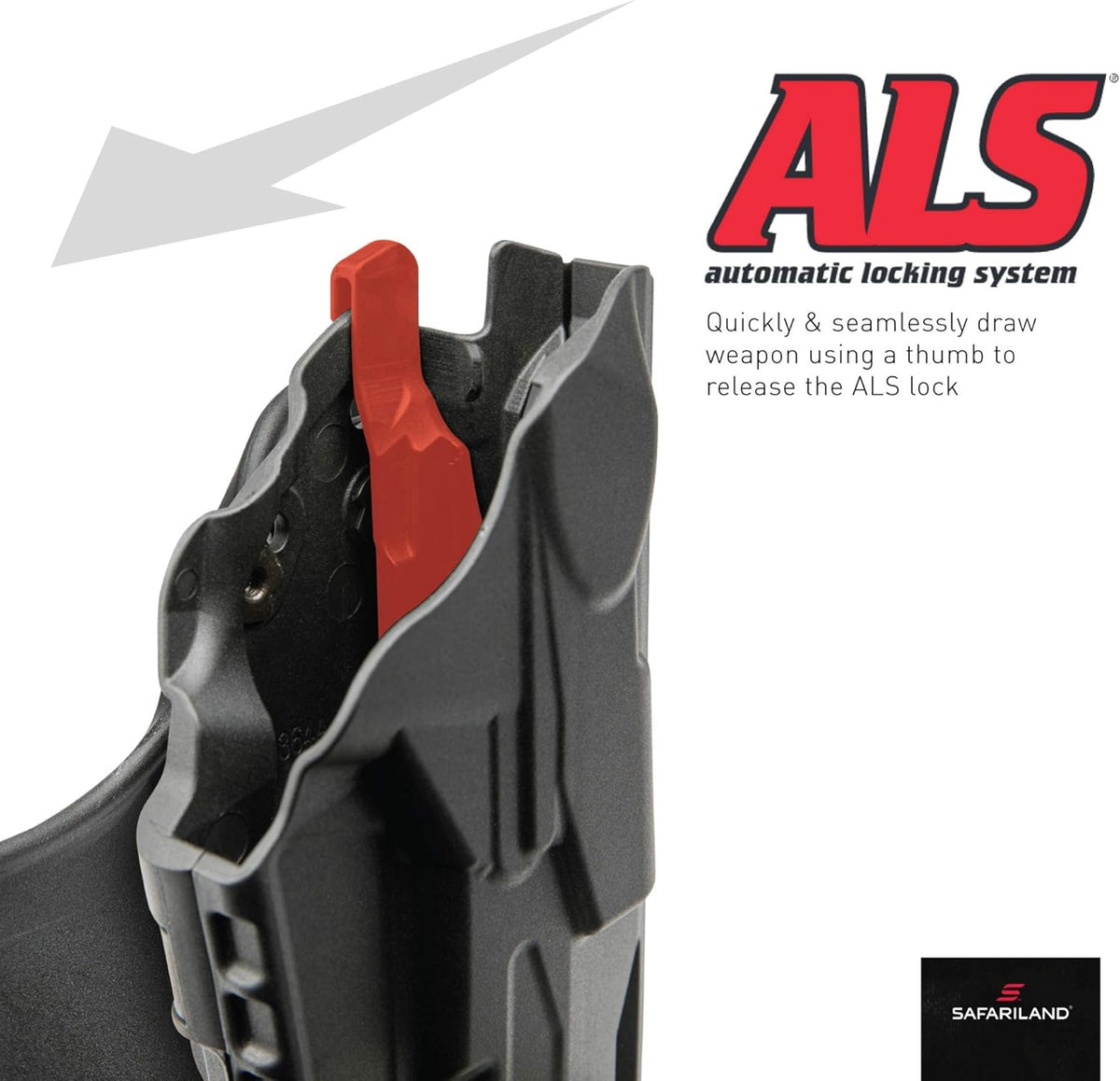 Black STX Basket Weave Duty Holster P828