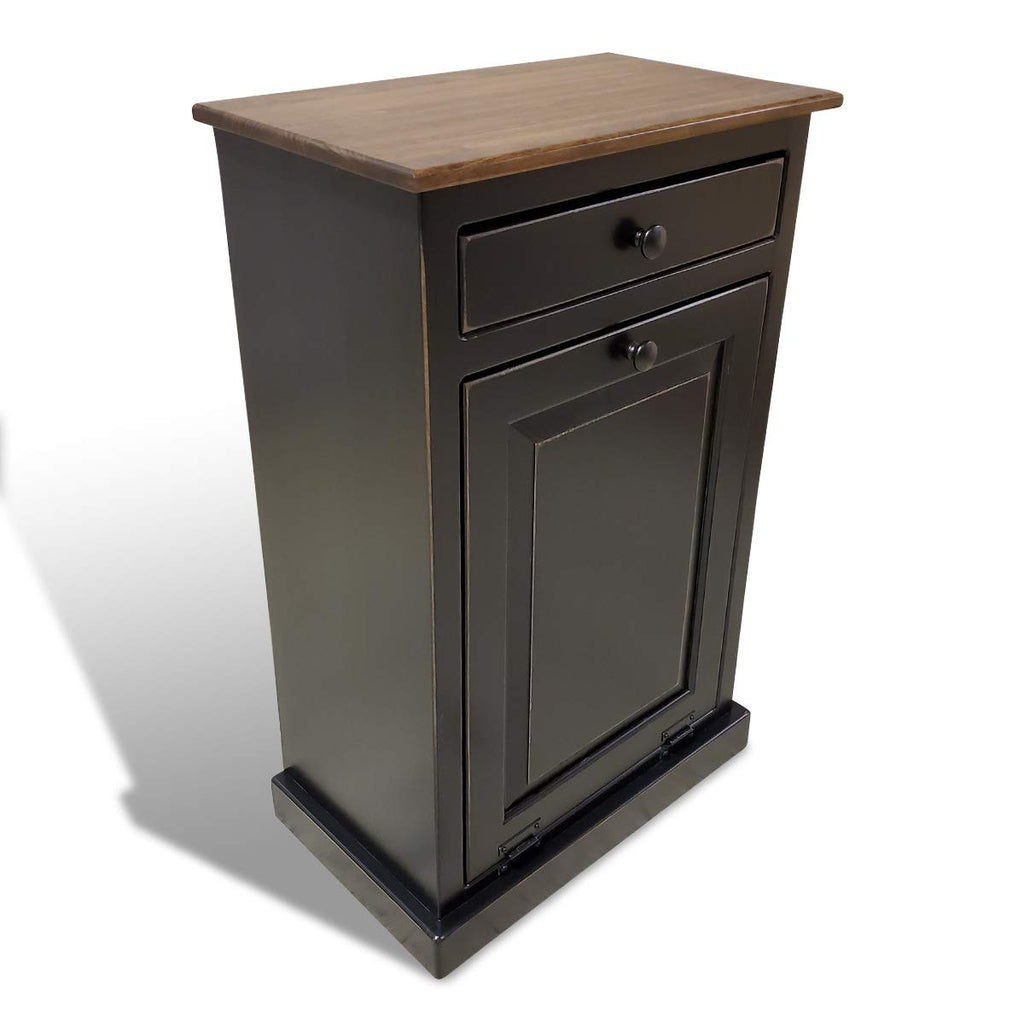 Wooden Pull Out Trash Can Cabinet L386651