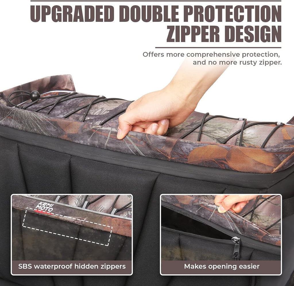 Camo Water-Resistant ATV Cargo Bag with Cooler J37149