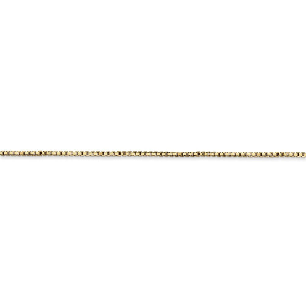14kt Yellow Gold 1mm Box Chain 20 inch Lobster Clasp A137402