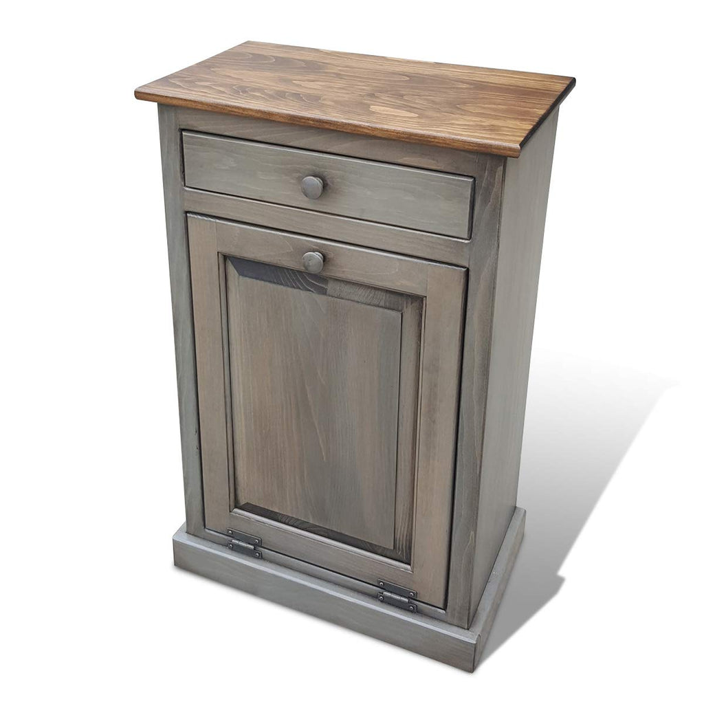 Wooden Pull Out Trash Can Cabinet L386651