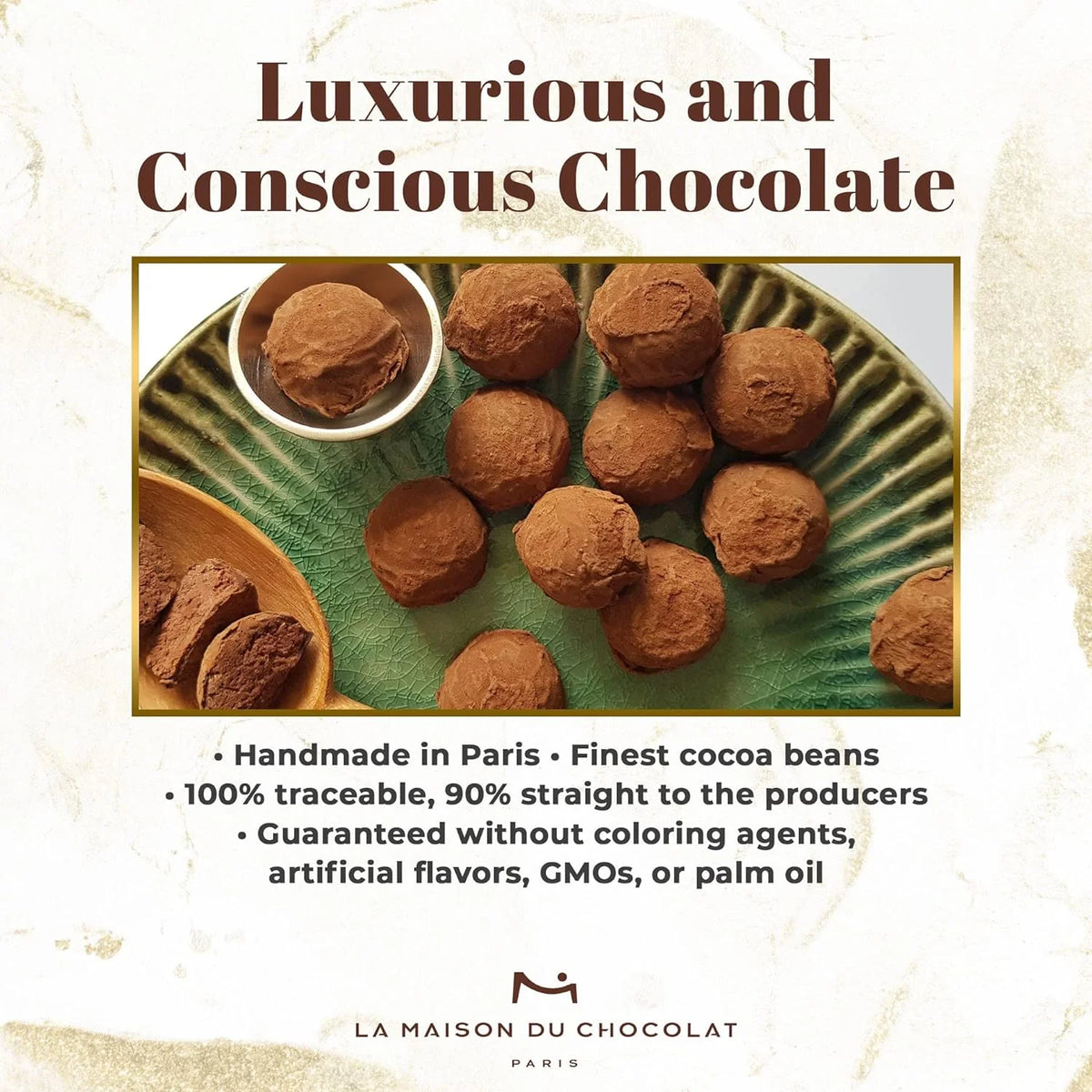2Pcs Dark Chocolate Truffles H623098