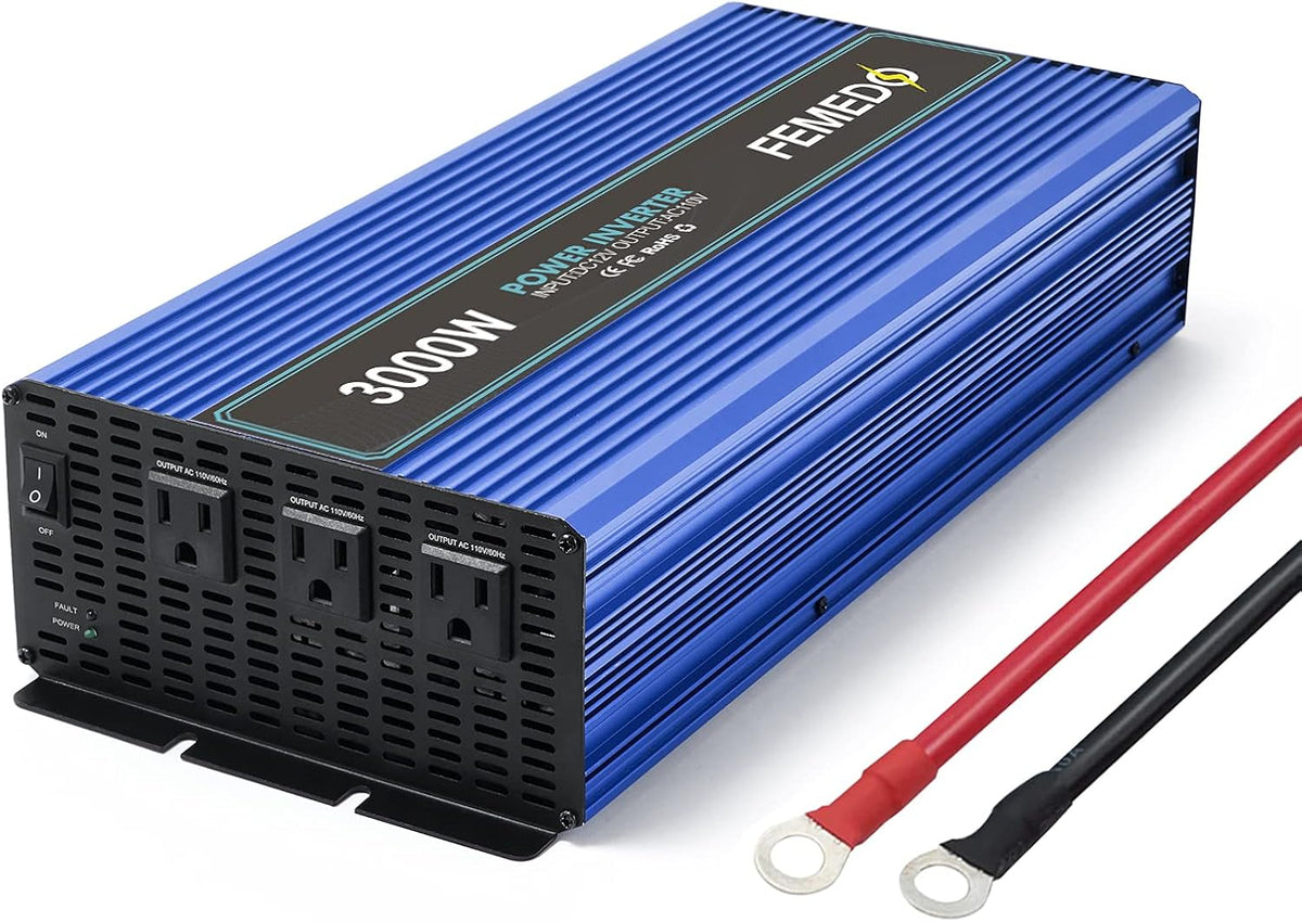 3000W Modified Sine Wave Power Inverter with 3 AC Outlets G1773