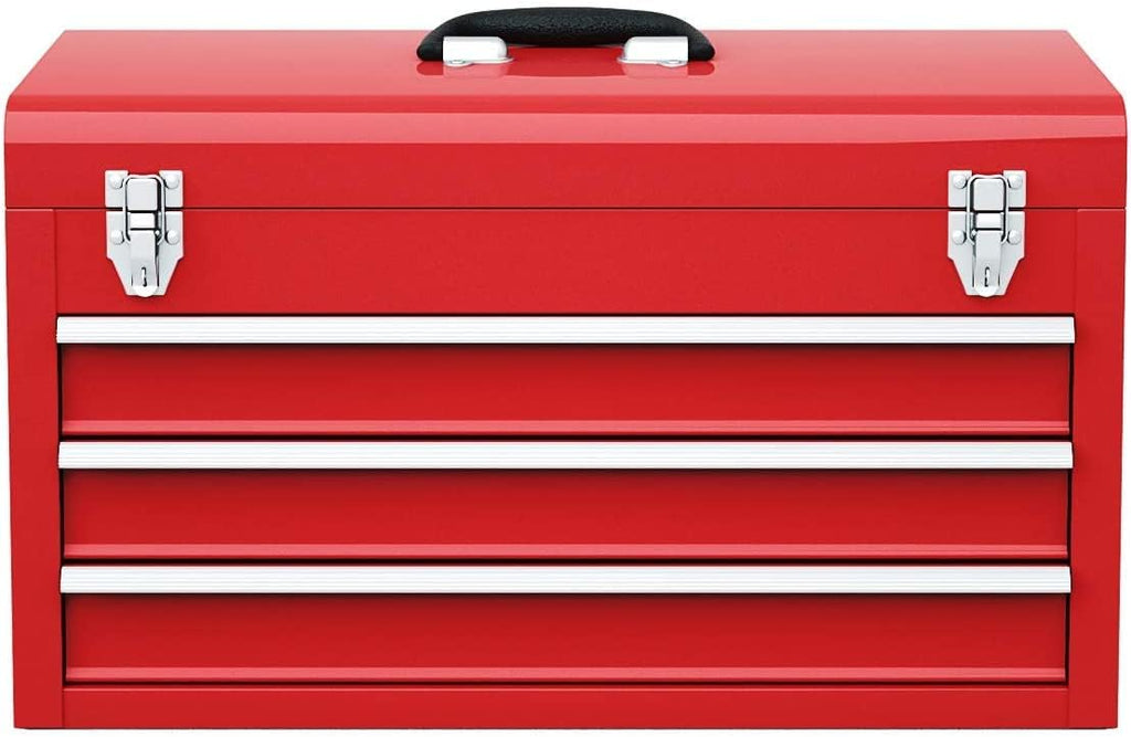 Red 20.5'' Steel Tool Box with 3 Drawers A348742