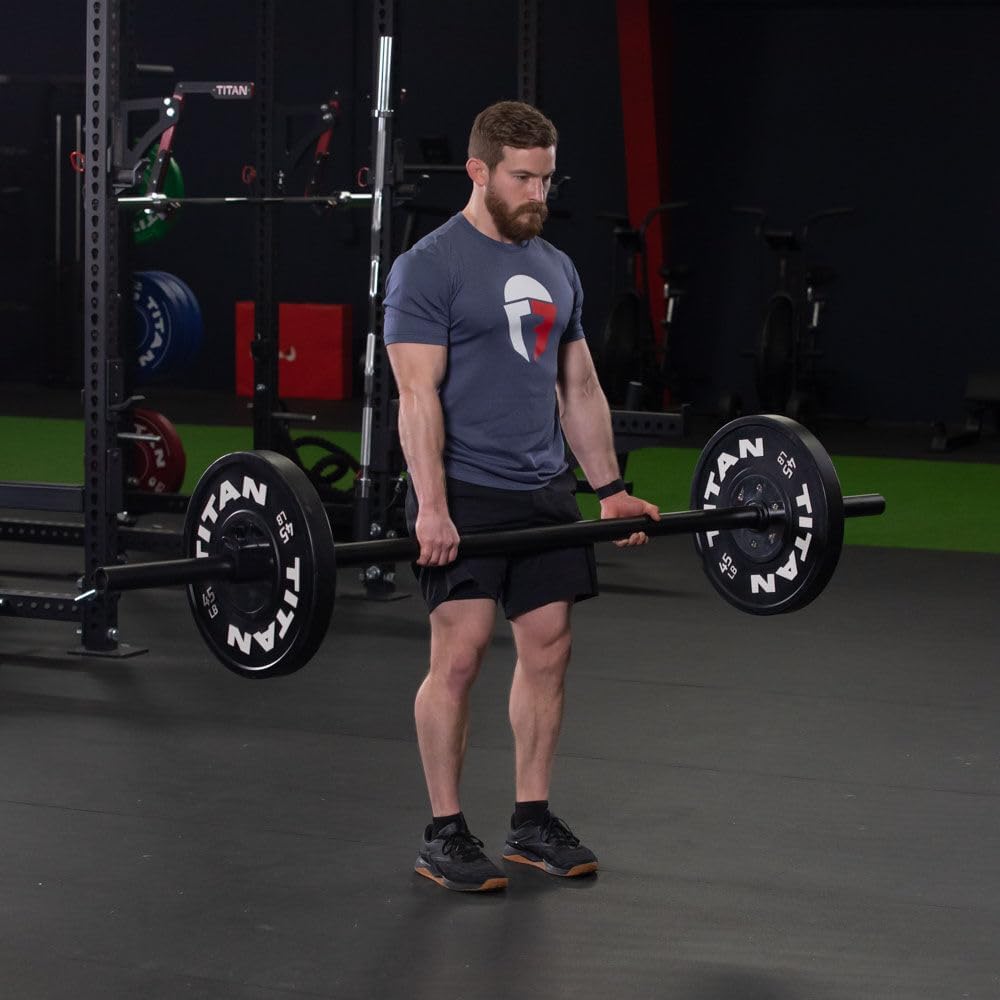7 FT Fat Grip Olympic Barbell, Powder-Coated Steel S748