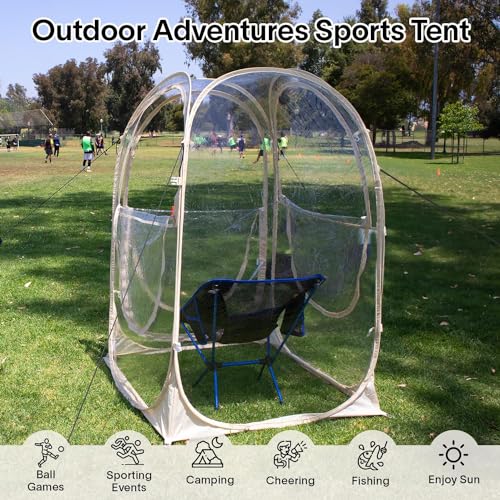 Clear Outdoor Bubble Tent 1-6 Person Pop Up Shelter B40404