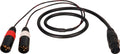 XLR Female to 2 XLR Male Y-Cable 25ft B74837