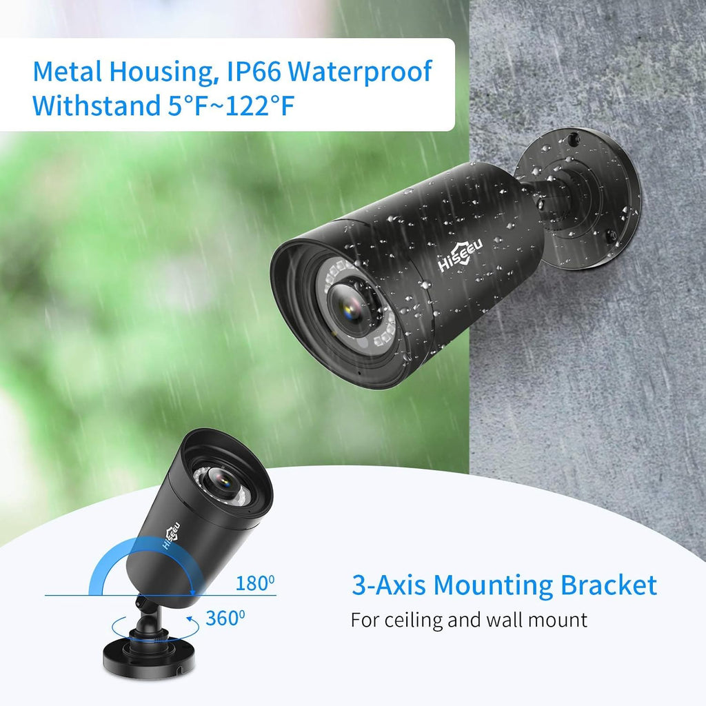 5MP 8 Channel Security Camera System with 3TB Hard Drive L47269