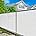 3' x 10' White Fence Privacy Screen with Grommets D175743