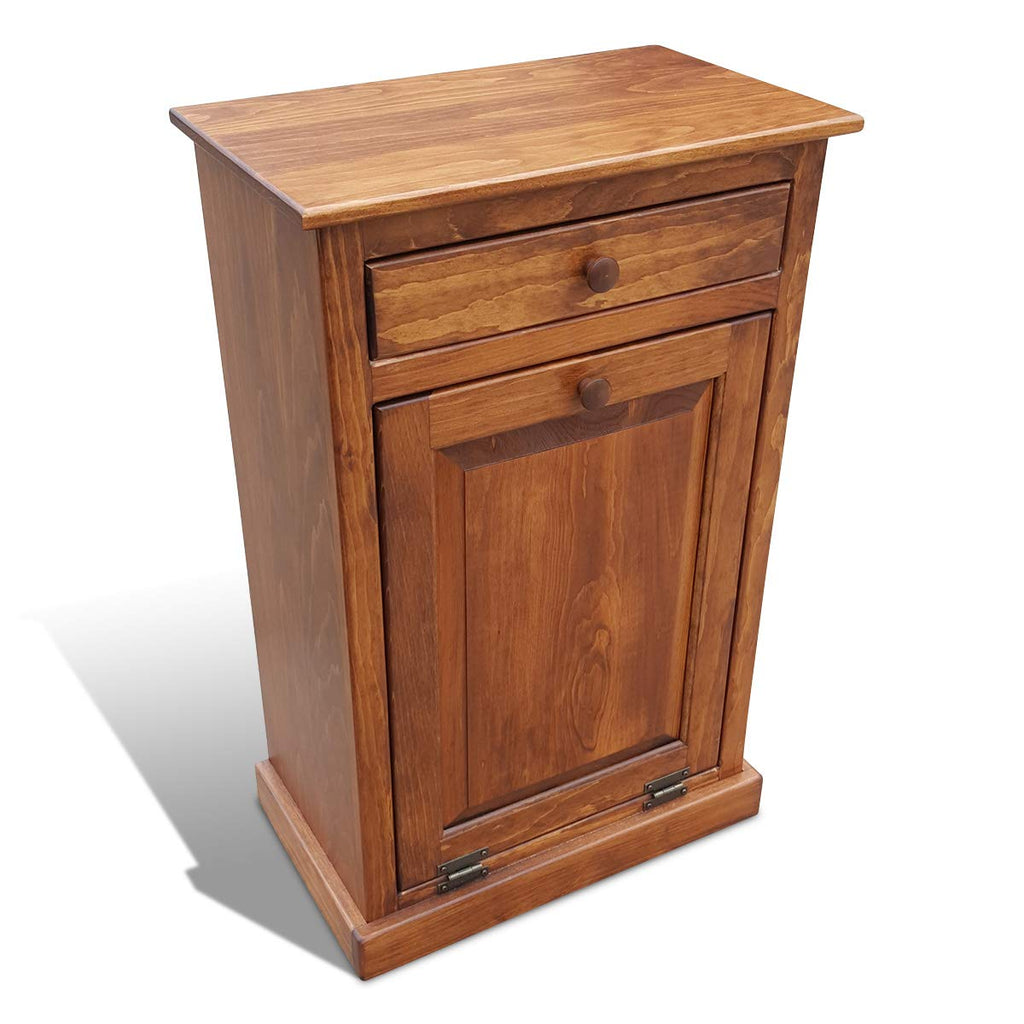 Wooden Pull Out Trash Can Cabinet L386651