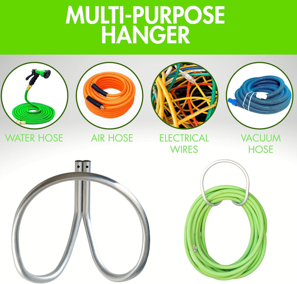 Garden Hose Holder Wall Mounted Rust Proof Galvanized Heavy Duty O1786