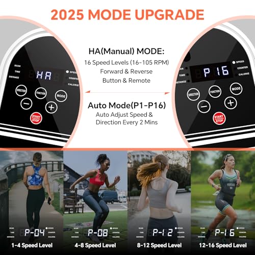 Under Desk Elliptical Machine with 16 Adjustable Speed V850168