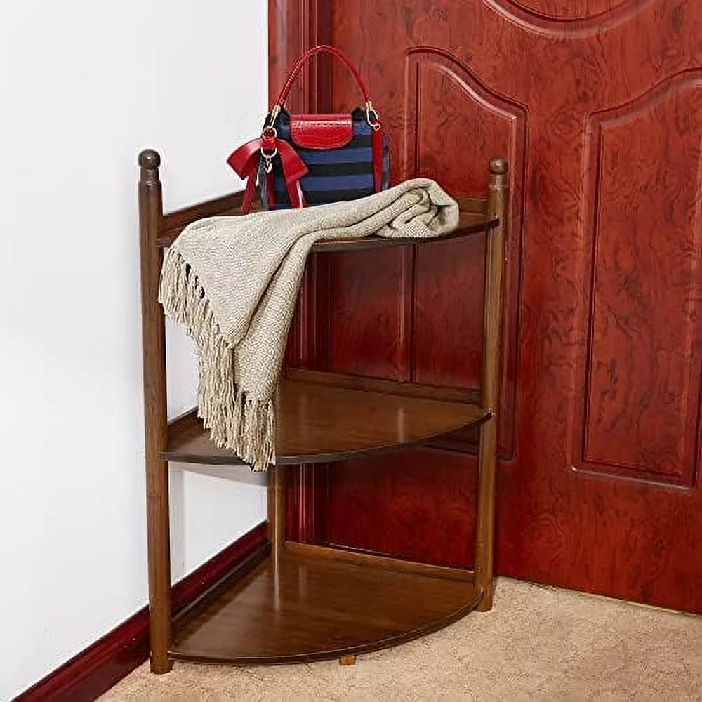 3 Tier Bamboo Corner Shelf 29 Inch V87729