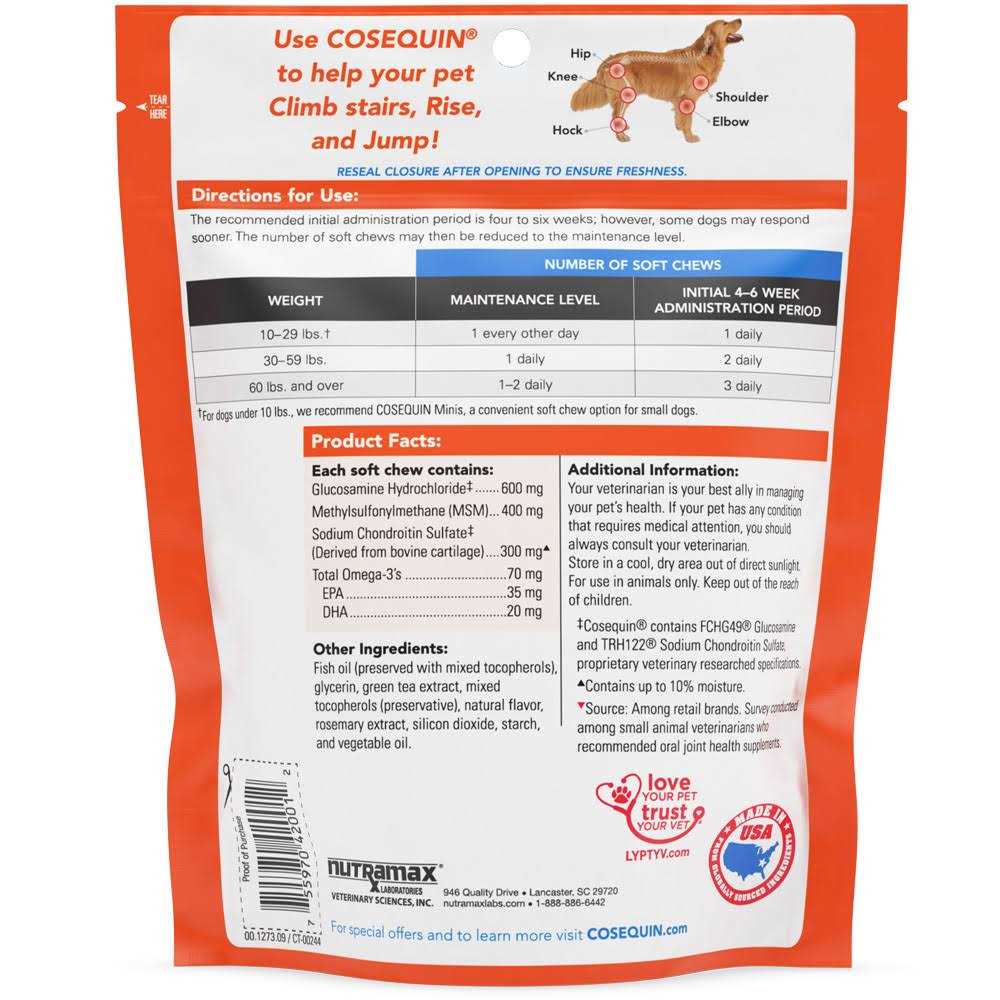 Soft Chews with MSM Plus Omega-3s for Dogs D4618