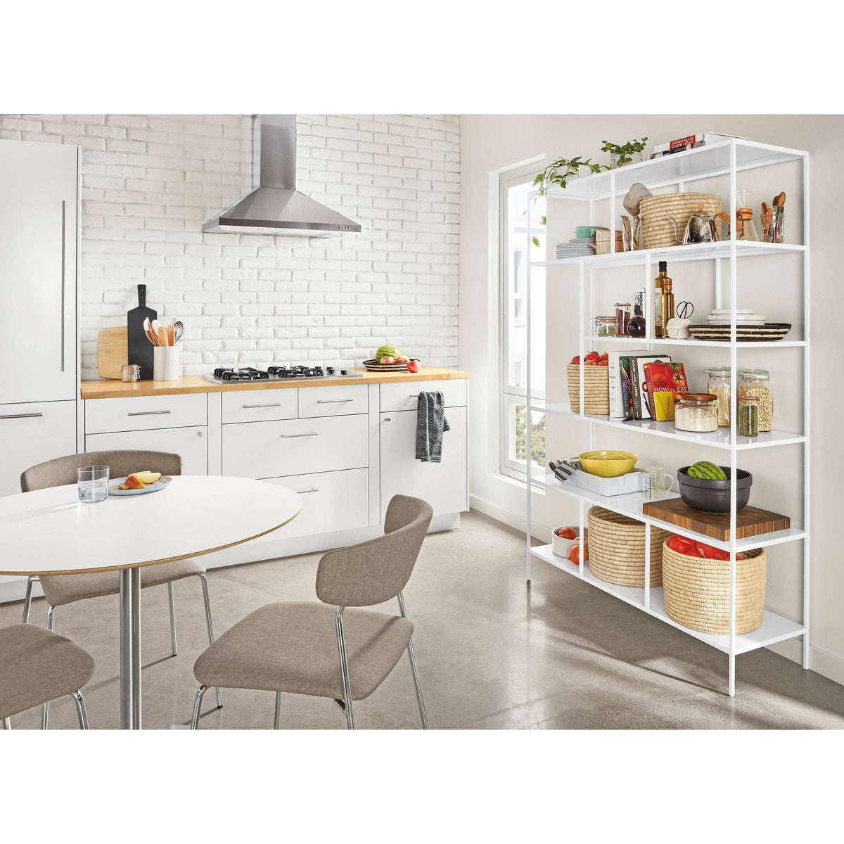 Modern Bookcase 15d 36W 72H in Saffron G74390