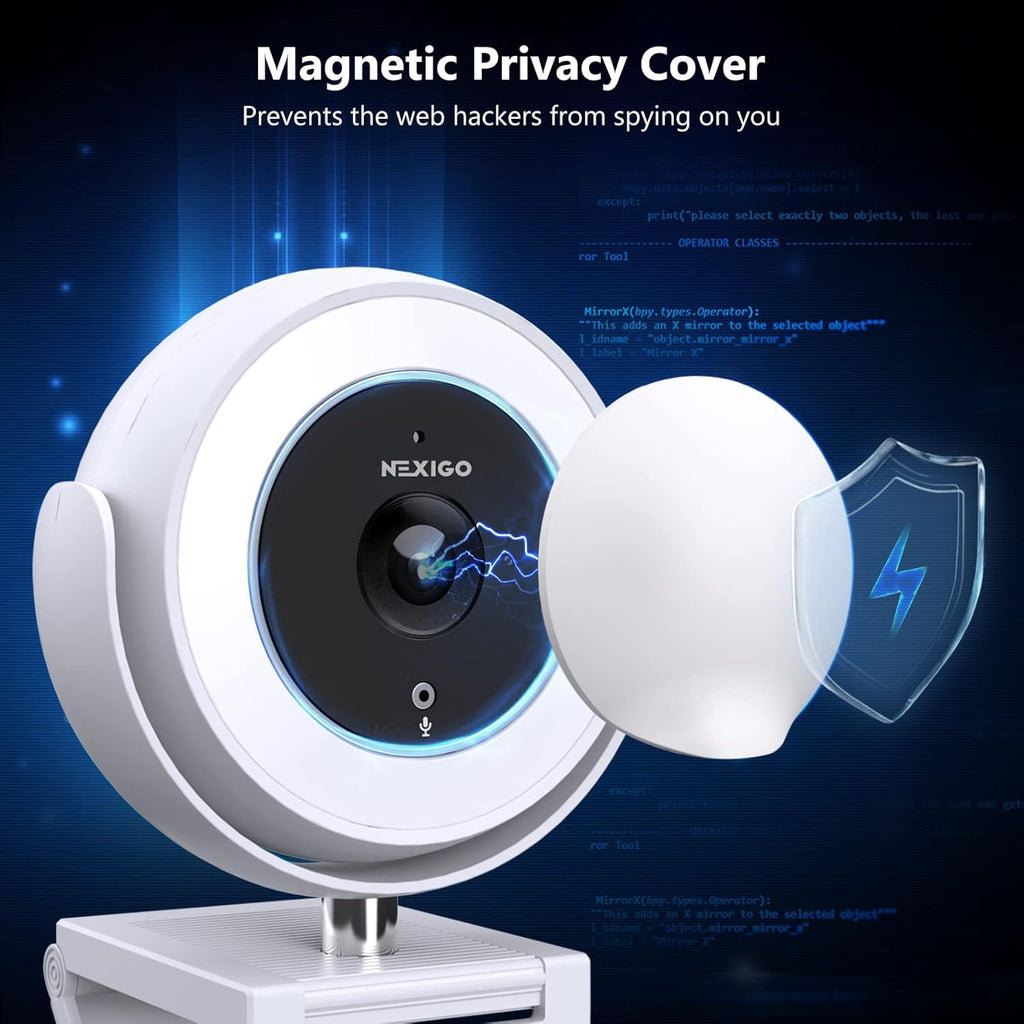 White 1080P Webcam with Remote Control M75515