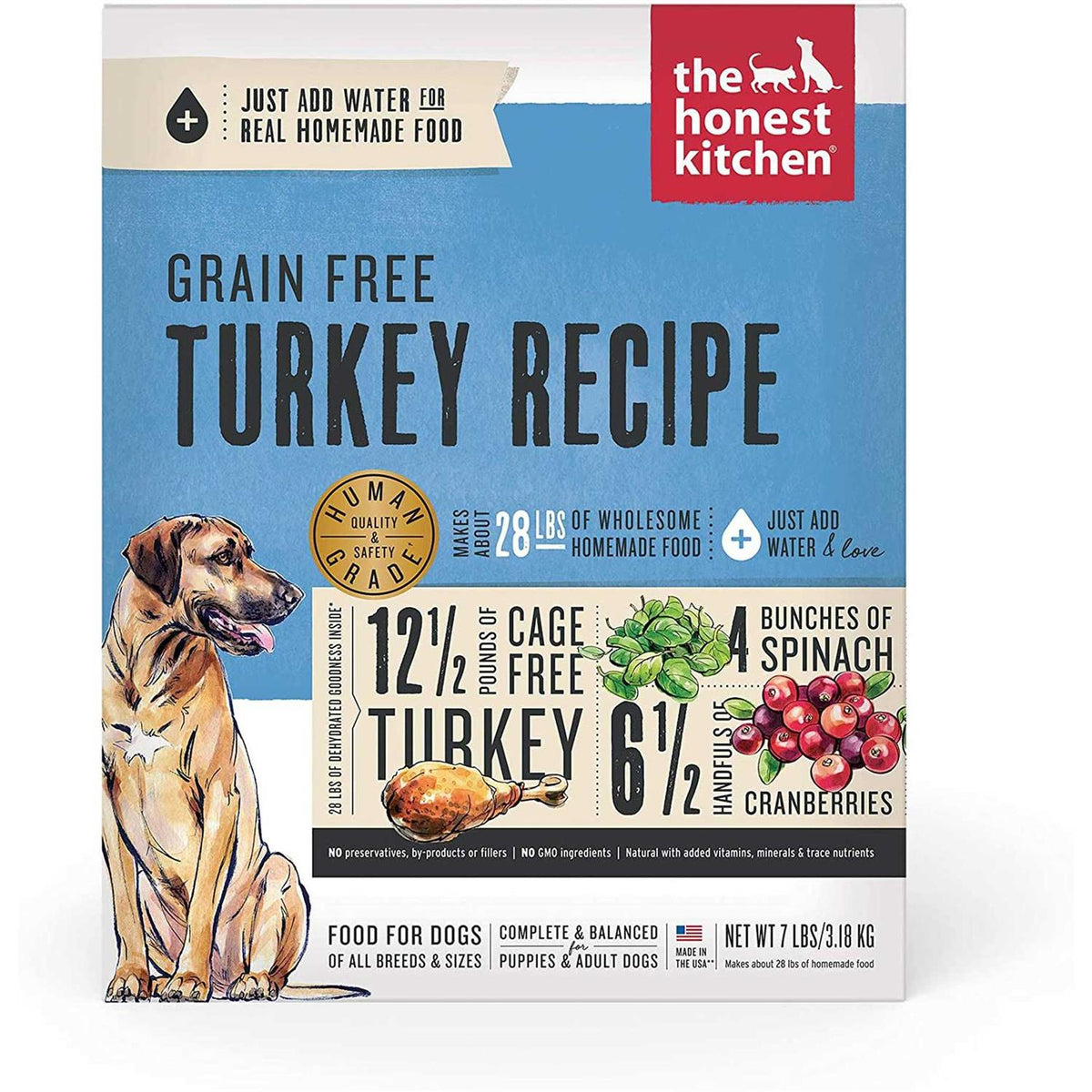 Dehydrated Grain Free Turkey Dog Food F3933