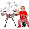 Kids Drum Set with Stool D6897