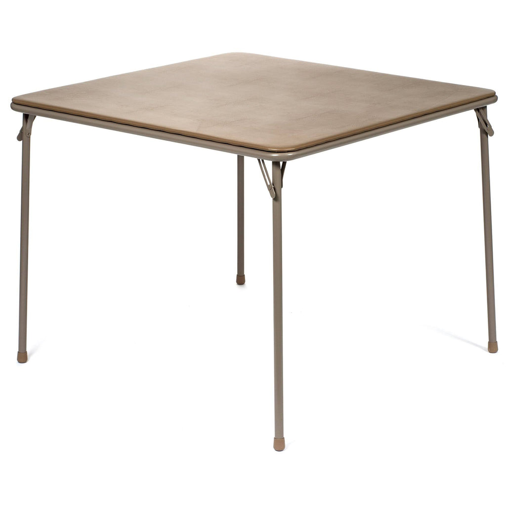 38x22 Square Folding Card and Game Table - Beige Q1332