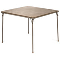 38x22 Square Folding Card and Game Table - Beige Q1332