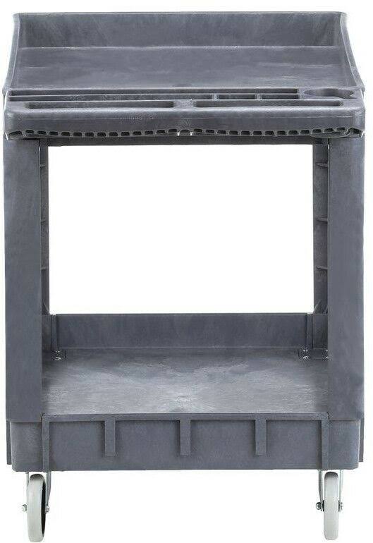 2-Shelf Plastic Utility Cart with 5 inch Casters H67960