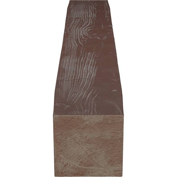 Sandblasted Faux Wood Fireplace Mantel, Aged Pecan R3841