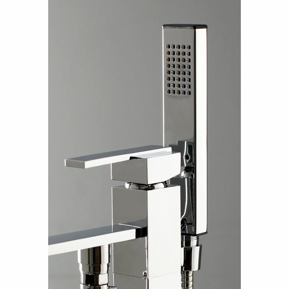 Brushed Brass Freestanding Tub Faucet with Hand Shower P25852