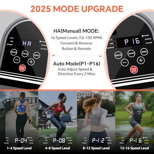 Under Desk Elliptical Machine with 16 Adjustable Speed V850168