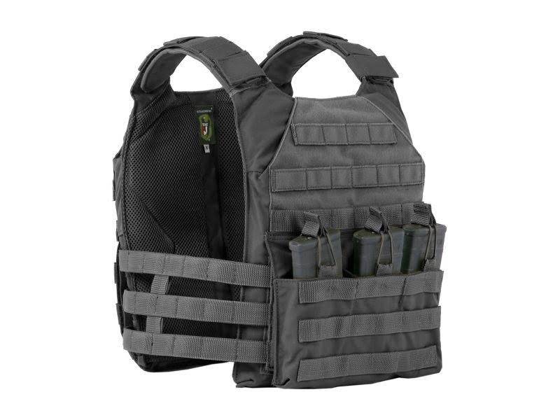Black Medium Plate Carrier Set with Skeletal Cummerbund E74372