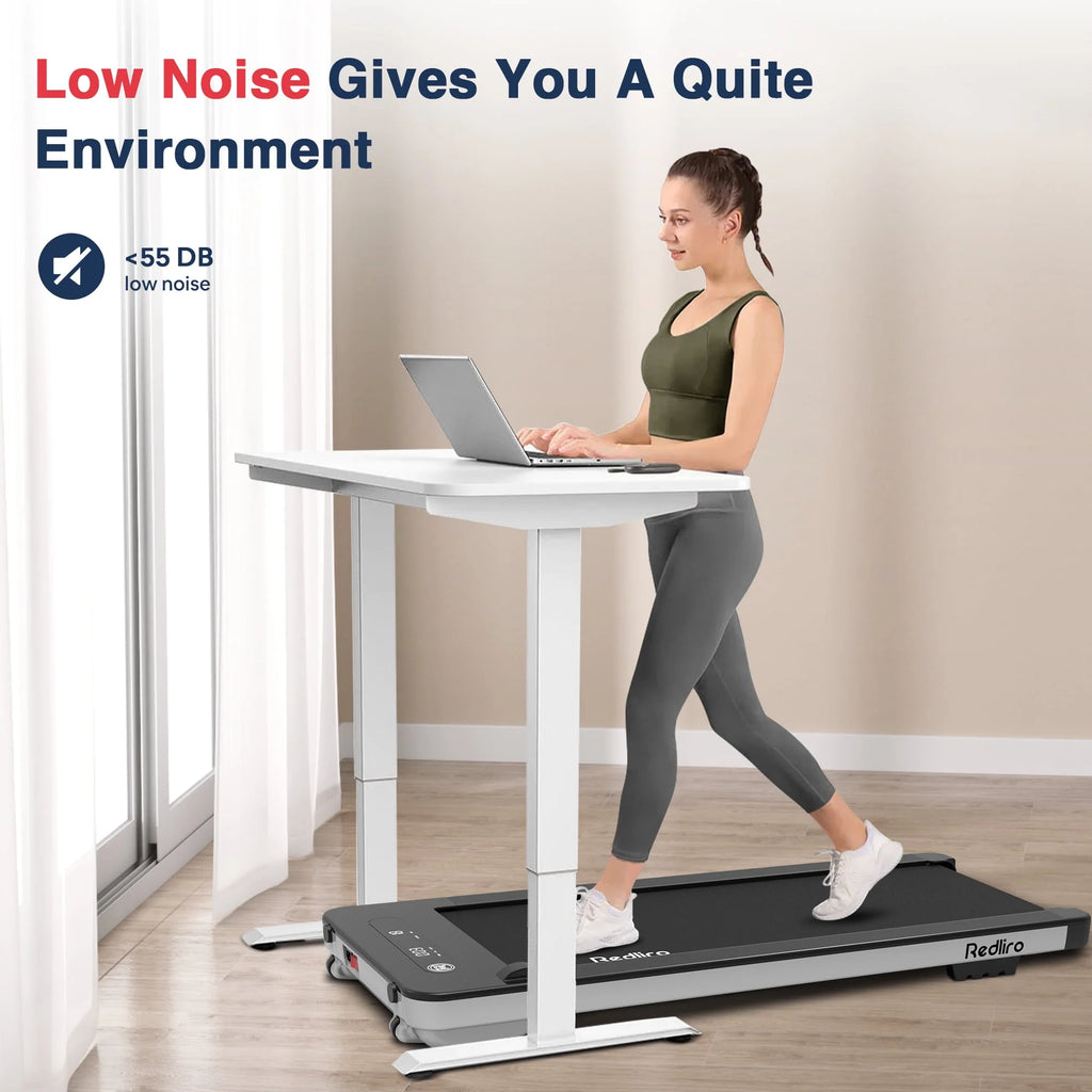 Under Desk Treadmill 2.25HP 300LBS Anti-Slip Compact S932908