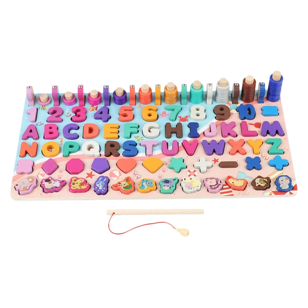 Wooden Magnetic Fishing Toy Game F296758