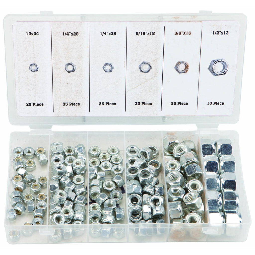 Nylon Locknut Set, 150 Piece T927