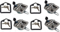 4 x Trailer Door Latch with Gasket T-Handle Latch with Keys 304 Stainless Steel Pack of 2 W9653