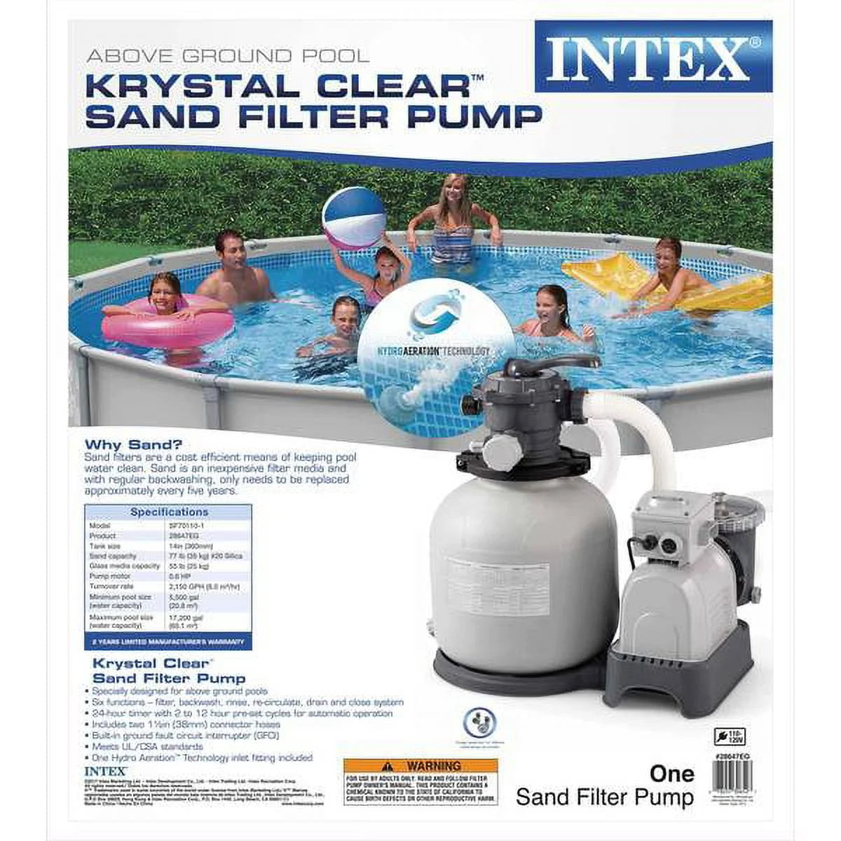 2800 GPH Sand Filter Pump X42182