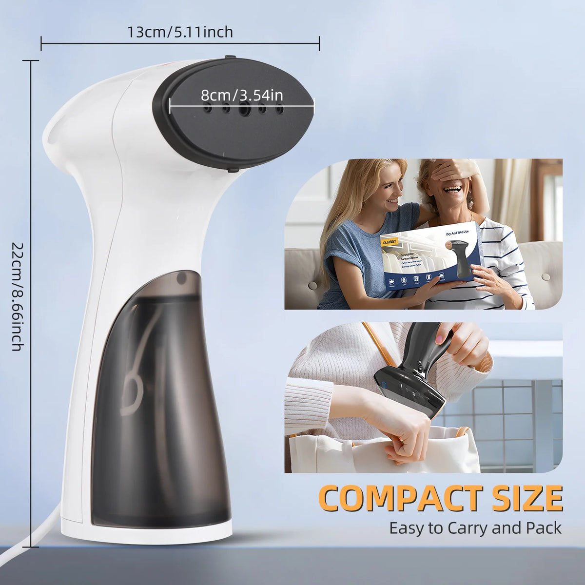 Portable Handheld Garment Steamer with 150ml Detachable Water Tank Z219248