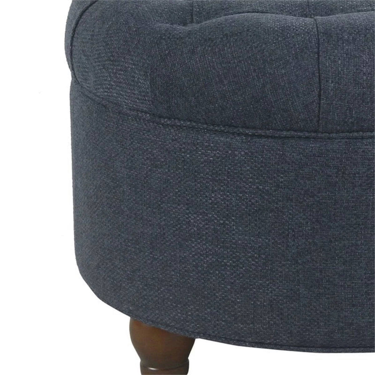 Fabric Upholstered Wooden Storage Ottoman E21277