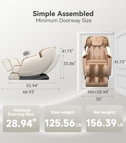 Brown Zero Gravity SL-Track Shiatsu Massage Chair Recliner J62312