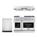 48 Gas Range, Under Cabinet Range Hood and Dishwasher W1447