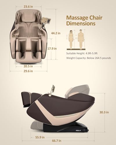 Beige Full Body Zero Gravity Shiatsu Massage Chair E50323