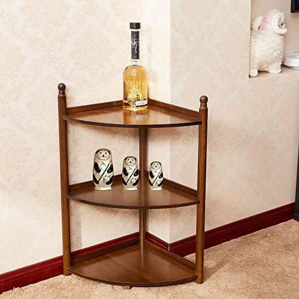 3 Tier Bamboo Corner Shelf 29 Inch V87729