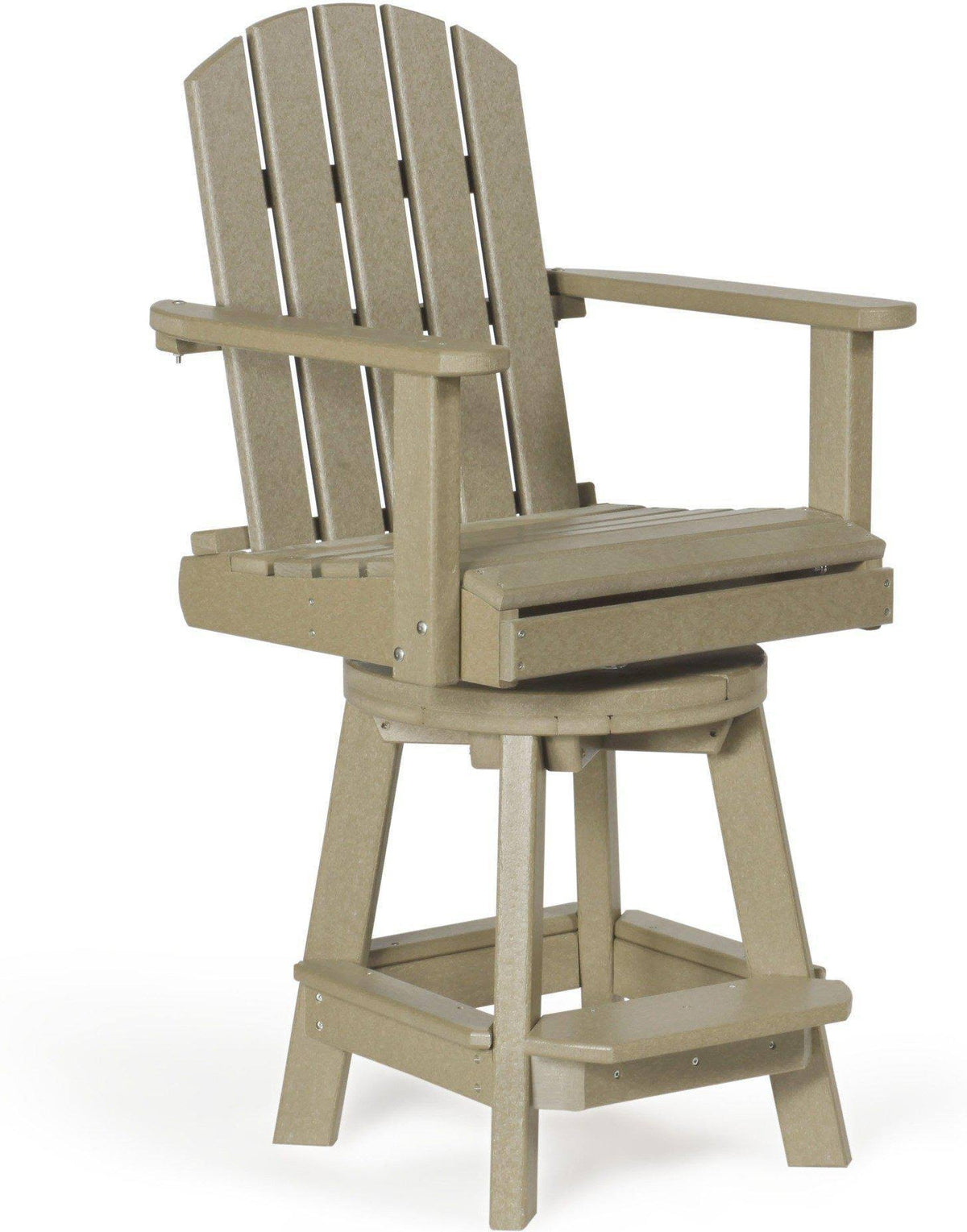 Lime Green Poly Swivel Pub Chair N6795