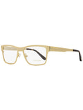 Gold Eyeglasses with Magnetic Brown Clip 54mm E968448