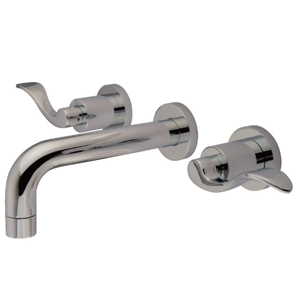 Polished Nickel Wall Mount Bathroom Faucet S545