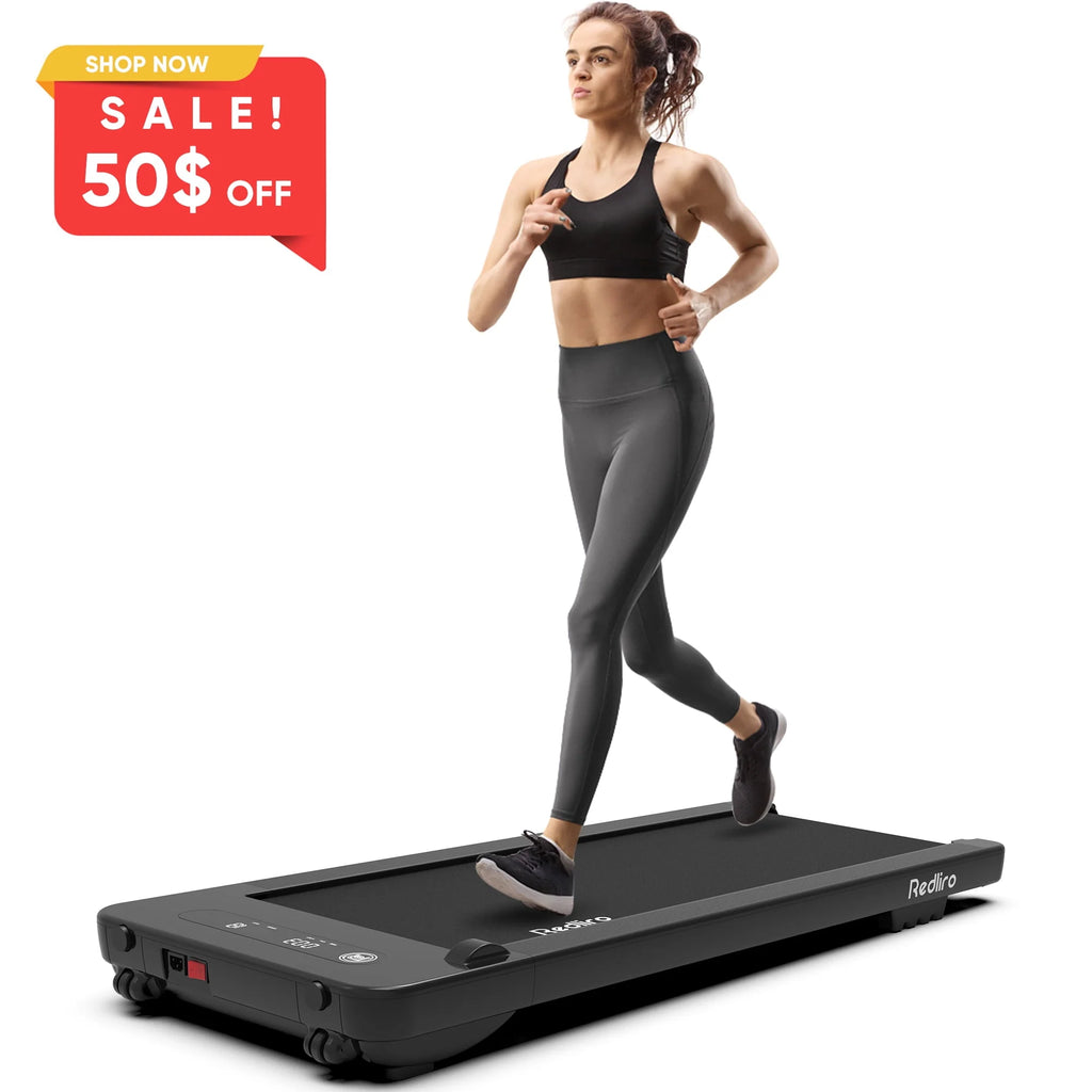 Under Desk Treadmill 2.25HP 300LBS Anti-Slip Compact S932908